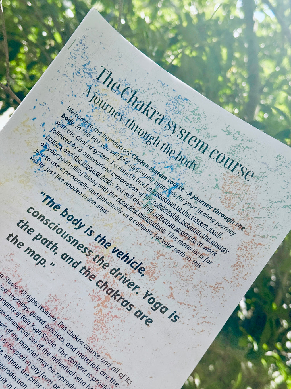 Chakra Bundle Journey